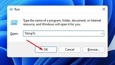Πώς να διορθώσετε το σφάλμα εγκατάστασης 0x80070103 στα Windows 11 15 εισάγετε %temp%
