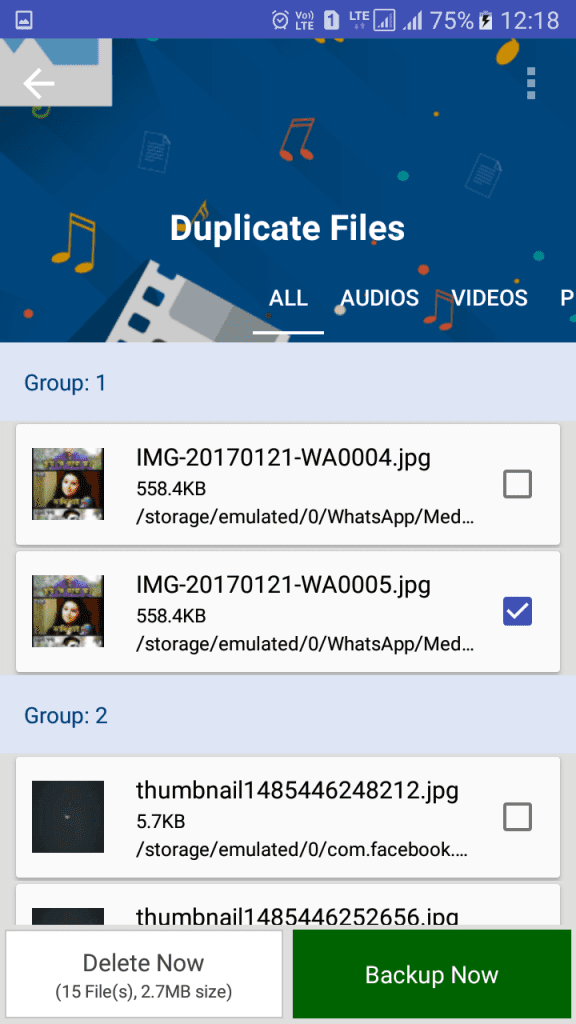Πώς να διαγράψετε διπλότυπα αρχεία στο Android 6 Πώς να διαγράψετε διπλότυπα αρχεία στο Android