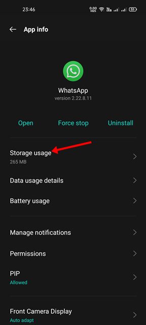 Η κάμερα στο WhatsApp δεν λειτουργεί, πώς να διορθώσετε 31 πατήστε στην επιλογή Αποθήκευση