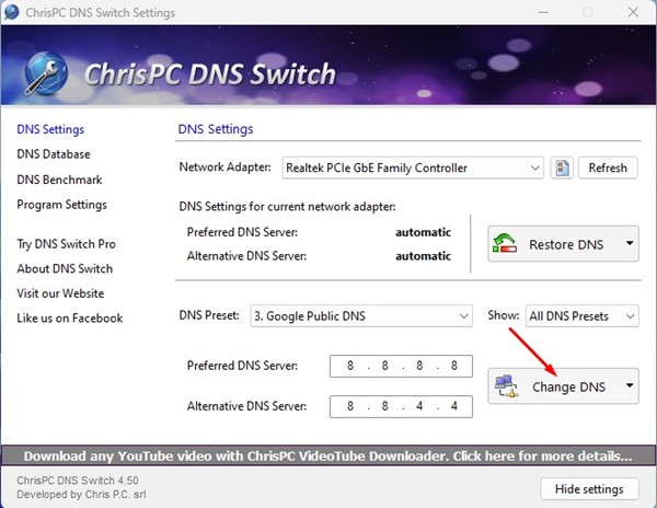 Πώς να αλλάξετε το προεπιλεγμένο DNS σε Google DNS για ταχύτερο Internet 10 Πώς να αλλάξετε το προεπιλεγμένο DNS σε Google DNS