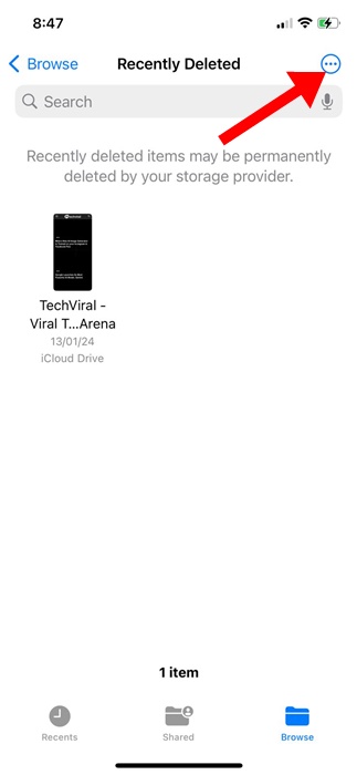 Πώς να αδειάσετε τα σκουπίδια στο iPhone (Πλήρης οδηγός) 12 Πώς να αδειάσετε τα σκουπίδια στο iPhone