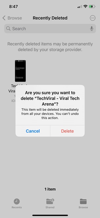 Πώς να αδειάσετε τα σκουπίδια στο iPhone (Πλήρης οδηγός) 15 Πώς να αδειάσετε τα σκουπίδια στο iPhone