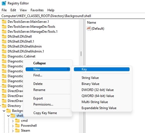 Πώς να ανοίξετε το Εργαλείο διάγνωσης DirectX στα Windows 11 19 Νέο > Κλειδί