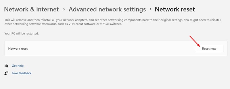 Το Ethernet δεν λειτουργεί στα Windows 11 Πώς να το διορθώσετε 21 Επαναφορά τώρα