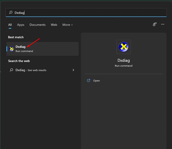 Πώς να ανοίξετε το Εργαλείο διάγνωσης DirectX στα Windows 11 6 Πώς να ανοίξετε το Εργαλείο διάγνωσης DirectX στα Windows 11