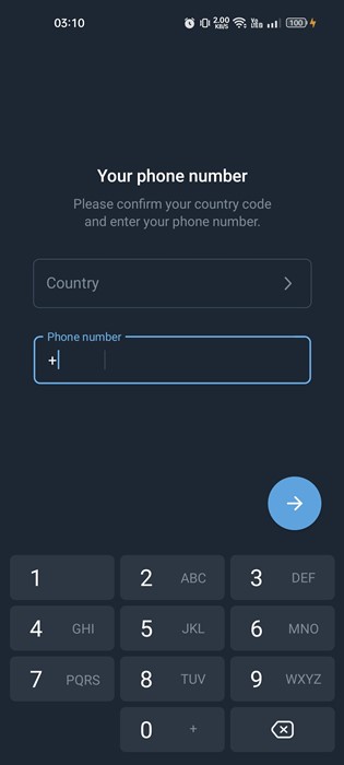 Το Telegram δεν στέλνει κωδικό SMS; 6 καλύτεροι τρόποι για να το διορθώσετε 3 Το Telegram δεν στέλνει κωδικό SMS