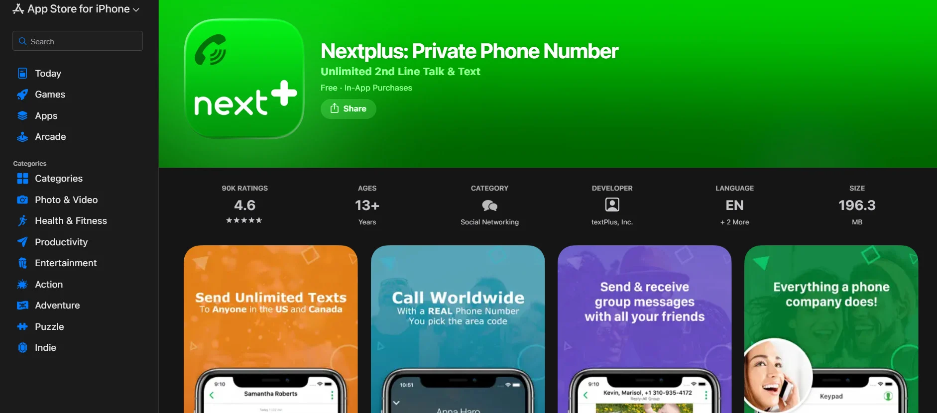 12+ Καλύτερες Εφαρμογές Όπως το TextNow 10 Nextplus Καλύτερες Εφαρμογές Όπως το TextNow