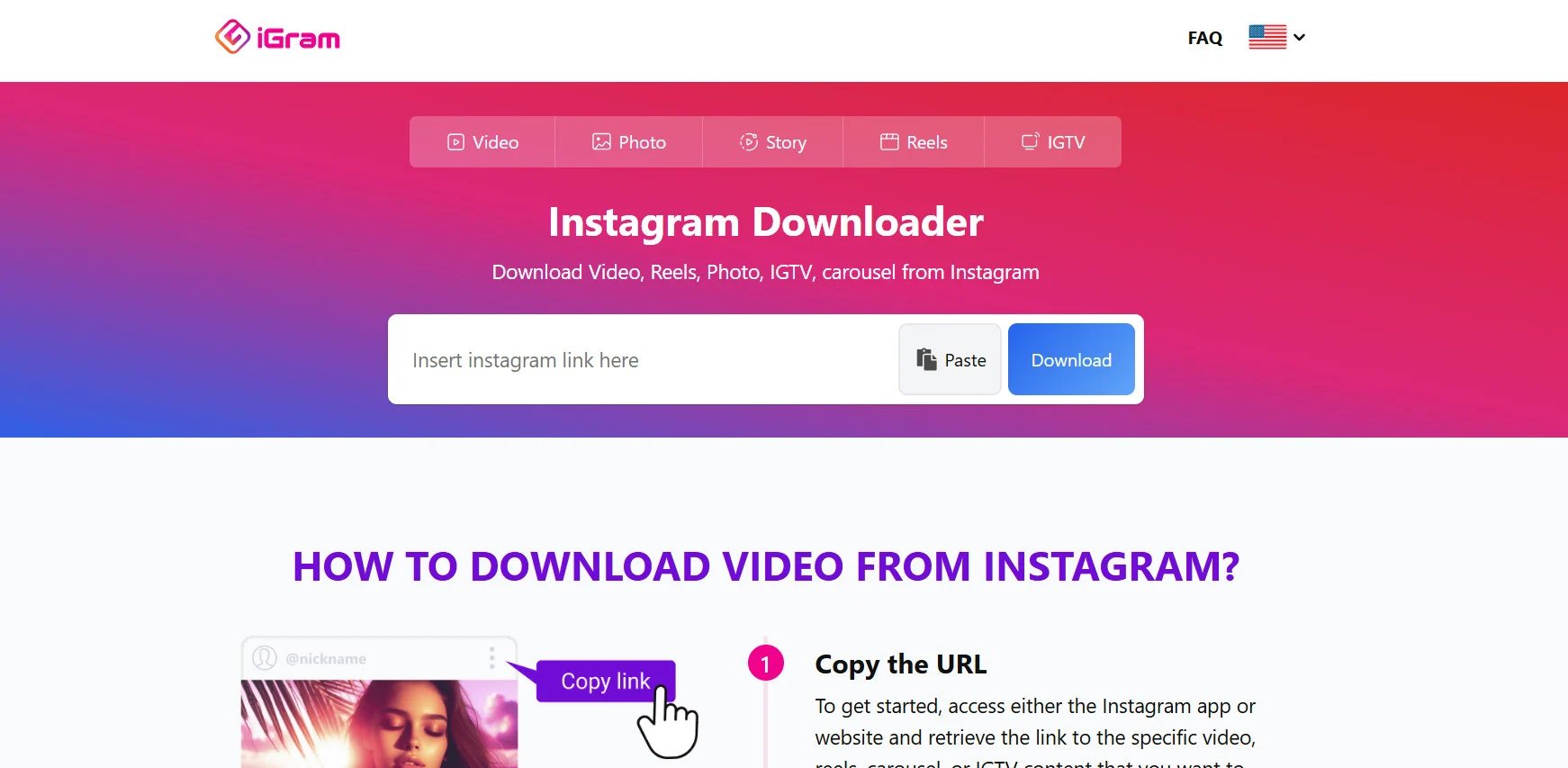 Τα καλύτερα προγράμματα λήψης βίντεο Reels Instagram 16+(2026) 15 iGram.io | Το καλύτερο πρόγραμμα λήψης βίντεο Instagram