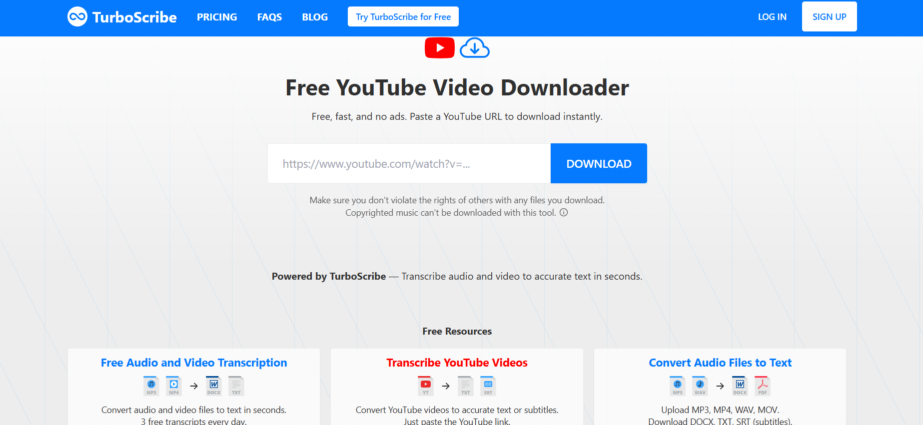 18+ Καλύτεροι Μετατροπείς YouTube σε MP4 για Windows/Mac 18 TurboScribe