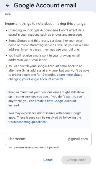 Πώς να αλλάξετε τη διεύθυνση Gmail σας 3 Αλλαγή διεύθυνσης Gmail