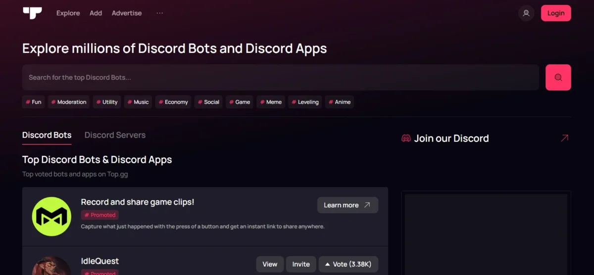 18+ Καλύτερες Εναλλακτικές για Disboard(2026) 16 18+ Καλύτερες Εναλλακτικές για Disboard(2026)