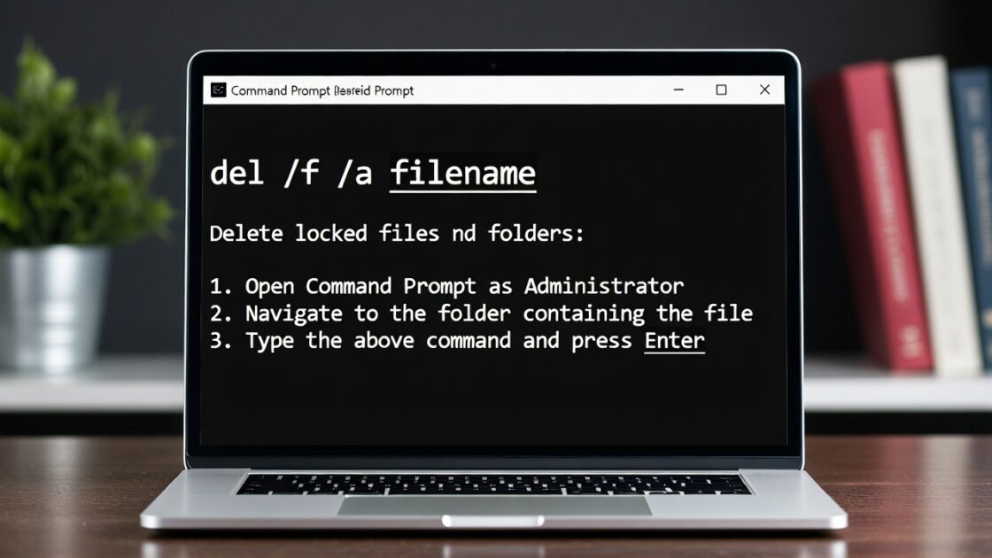 Πώς να διαγράψετε κλειδωμένα αρχεία στα Windows μέσω CMD