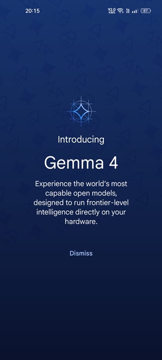 Πώς να εκτελέσετε το Gemma 4 τοπικά σε τηλέφωνο Android 4 περάστε από την εισαγωγή