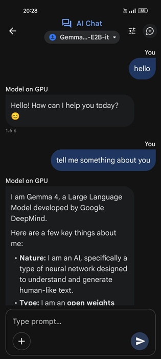 Πώς να εκτελέσετε το Gemma 4 τοπικά σε τηλέφωνο Android 9 Τεχνητή Νοημοσύνη chatbot