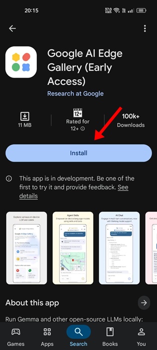 Πώς να εκτελέσετε το Gemma 4 τοπικά σε τηλέφωνο Android 3 Συλλογή Google AI Edge