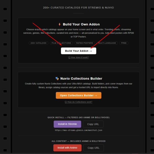 Πώς να Εγκαταστήσετε το Ultra Max Stremio Addon (Catalog Collections) 4 Πώς να Εγκαταστήσετε το Ultra Max Stremio Addon