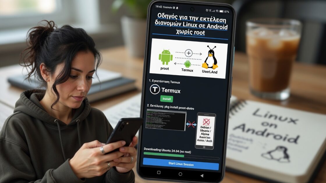 Οδηγός για την εκτέλεση διανομών Linux σε Android χωρίς root