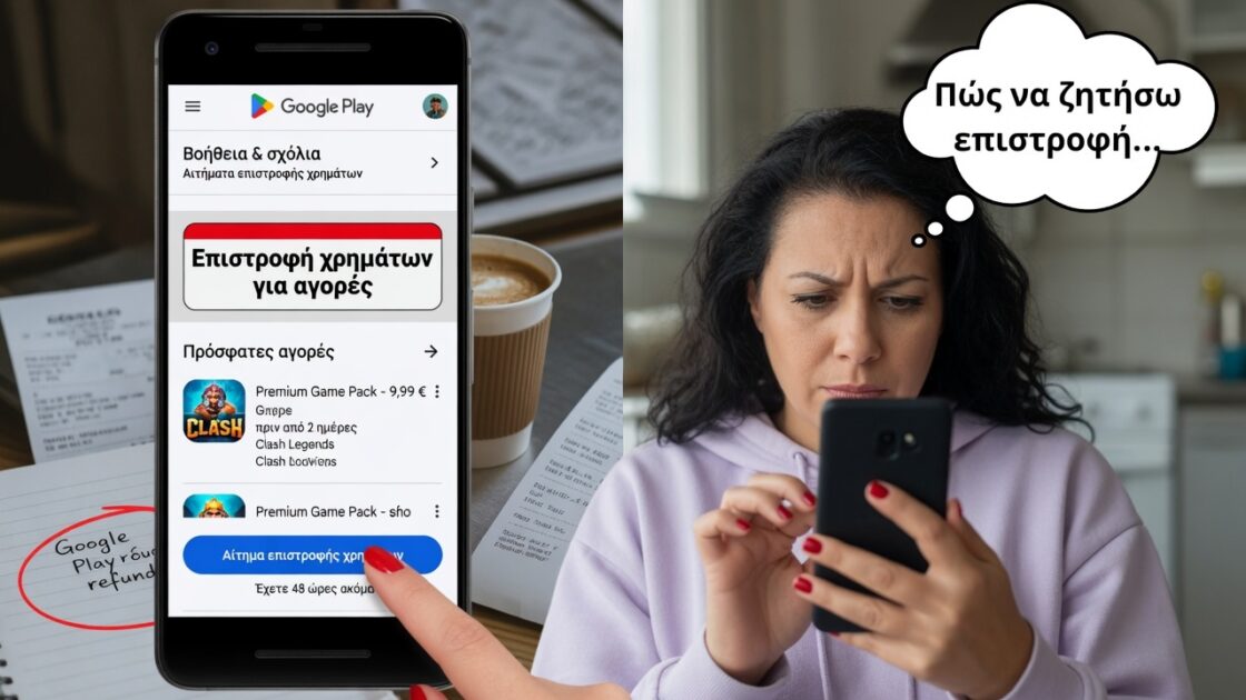 Πώς να ζητήσετε επιστροφή χρημάτων για μια αγορά στο Google Play