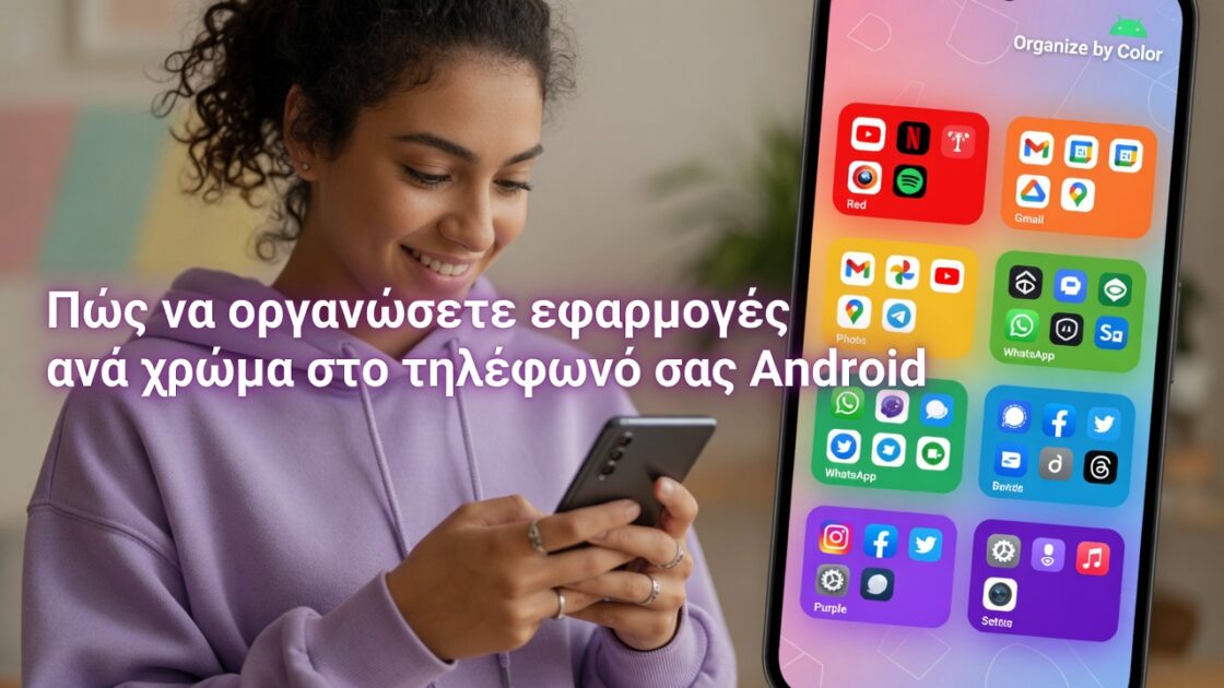 Πώς να οργανώσετε εφαρμογές ανά χρώμα στο τηλέφωνό σας Android 3 Πώς να οργανώσετε εφαρμογές ανά χρώμα στο τηλέφωνό σας Android