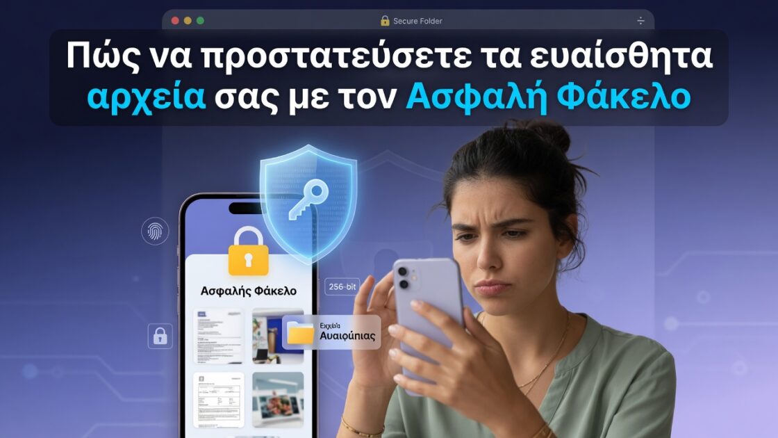 Πώς να προστατεύσετε τα ευαίσθητα αρχεία σας με τον Ασφαλή Φάκελο 4 Πώς να προστατεύσετε τα ευαίσθητα αρχεία σας με τον Ασφαλή Φάκελο
