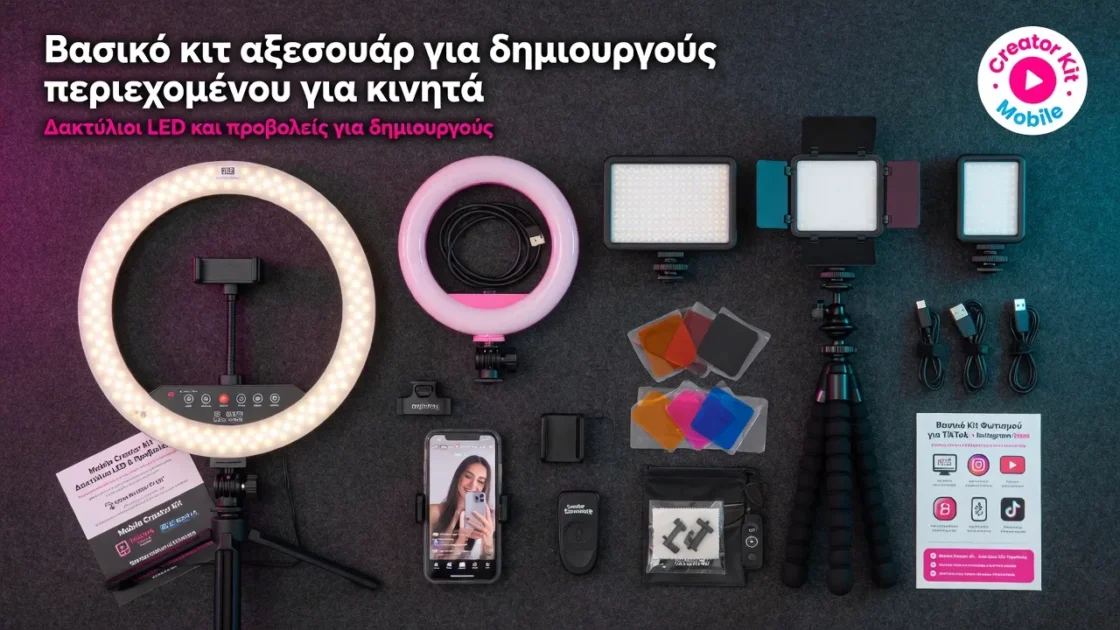 Βασικό κιτ αξεσουάρ για δημιουργούς περιεχομένου για κινητά 3 Βασικό κιτ αξεσουάρ για δημιουργούς περιεχομένου για κινητά