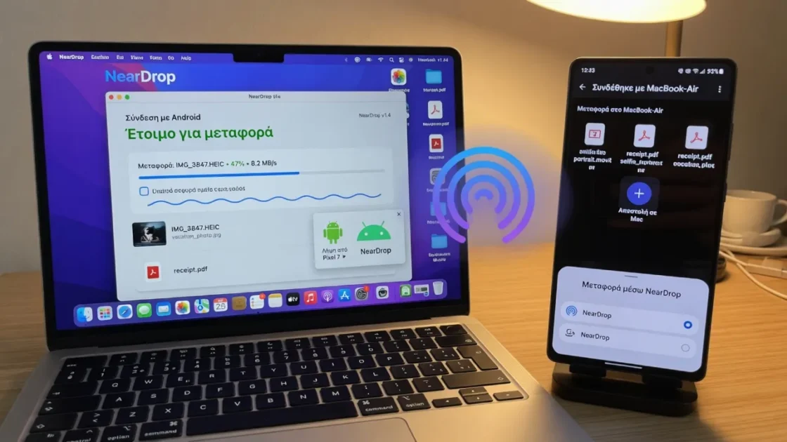 Μεταφέρετε αρχεία μεταξύ Android και Mac γρήγορα με το NearDrop 3 Μεταφέρετε αρχεία μεταξύ Android και Mac γρήγορα με το NearDrop