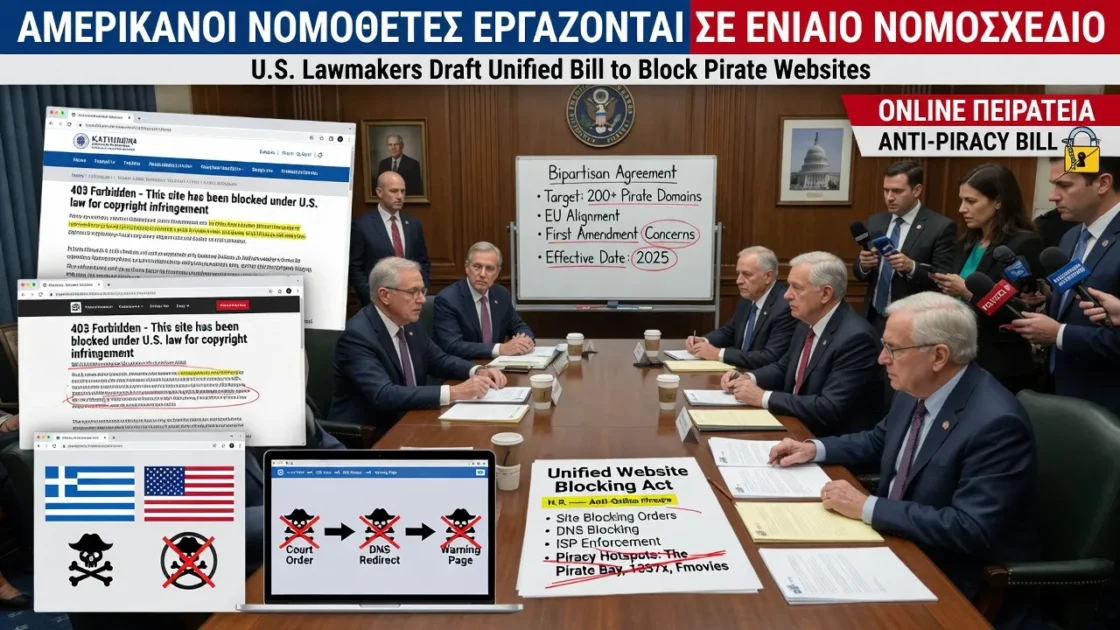 Αμερικανοί Νομοθέτες Εργάζονται σε Ενιαίο Νομοσχέδιο Αποκλεισμού Ιστοσελίδων για την Αντιμετώπιση της Online Πειρατείας 1 Αμερικανοί Νομοθέτες Εργάζονται σε Ενιαίο Νομοσχέδιο Αποκλεισμού Ιστοσελίδων για την Αντιμετώπιση της Online Πειρατείας