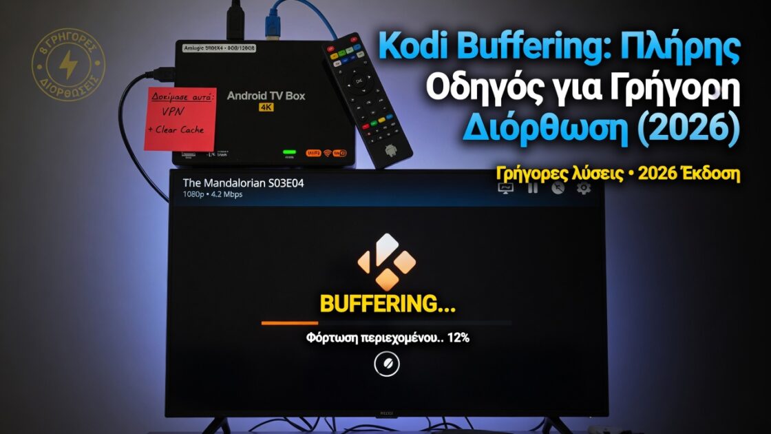 Kodi Buffering: Πλήρης Οδηγός για Γρήγορη Διόρθωση (2026) 4 Kodi Buffering