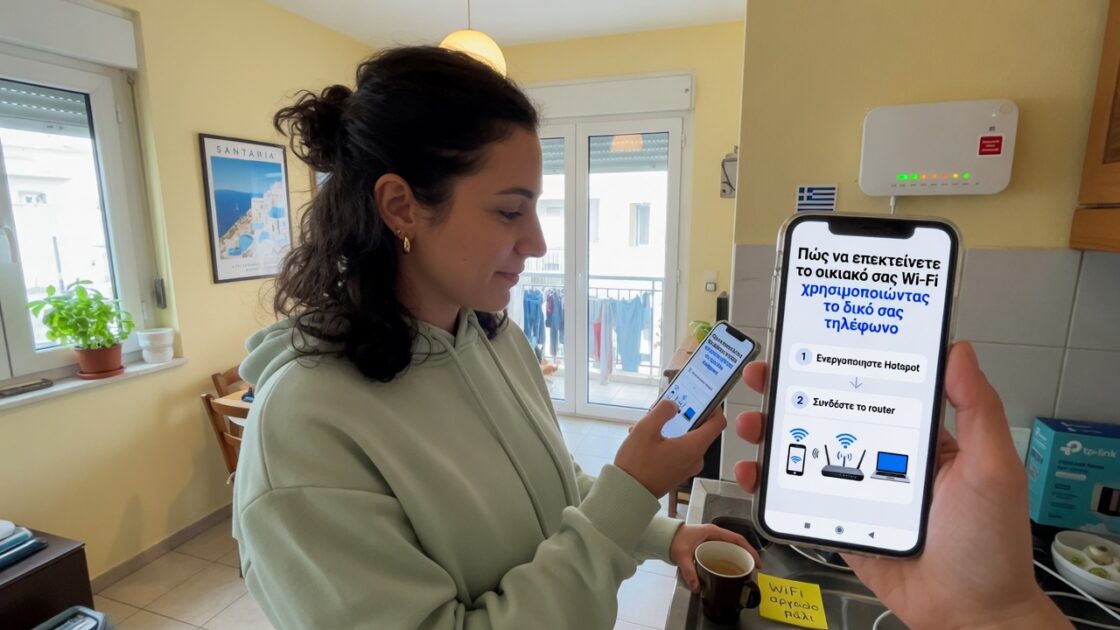 Πώς να επεκτείνετε το οικιακό σας Wi-Fi χρησιμοποιώντας το δικό σας τηλέφωνο 4 Πώς να επεκτείνετε το οικιακό σας Wi-Fi χρησιμοποιώντας το δικό σας τηλέφωνο
