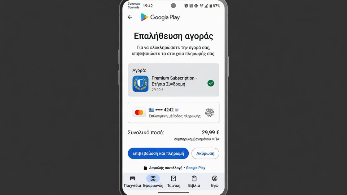 Πώς να ενεργοποιήσετε την επαλήθευση αγοράς στο Google Play Store και γιατί πρέπει να το κάνετε 4 Πώς να ενεργοποιήσετε την επαλήθευση αγοράς στο Google Play Store και γιατί πρέπει να το κάνετε