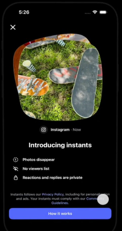 Πώς να χρησιμοποιήσετε τη λειτουργία Instagram Instants 3 Χρησιμοποιήστε το Instagram Instants