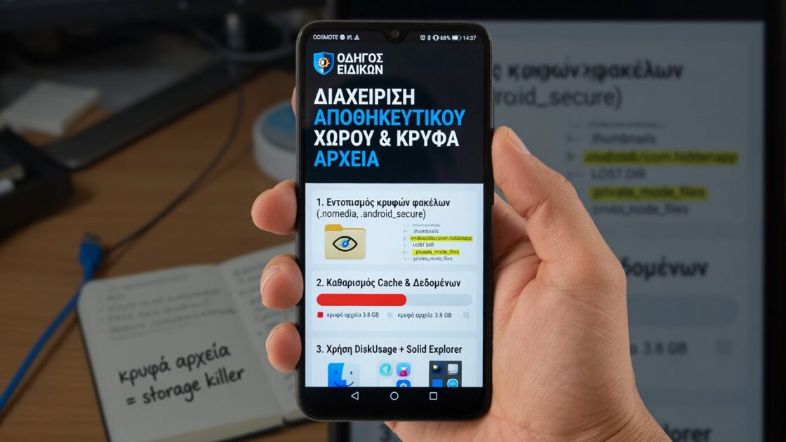 Οδηγός ειδικών για τη διαχείριση αποθηκευτικού χώρου και κρυφών αρχείων