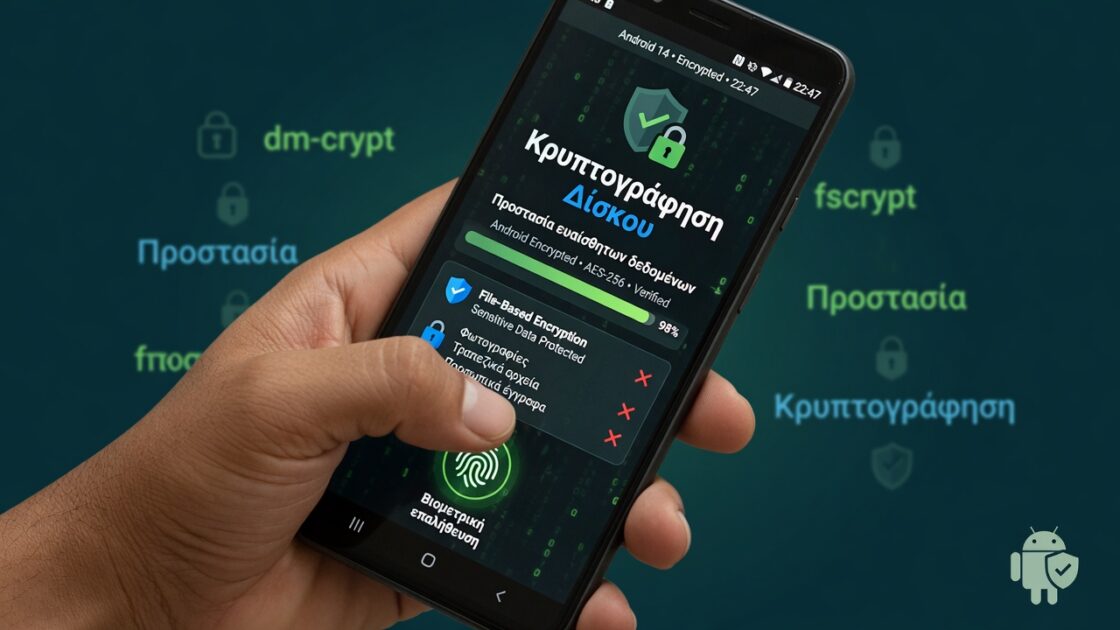 Κρυπτογράφηση δίσκου και προστασία ευαίσθητων δεδομένων σε Android 4 Κρυπτογράφηση δίσκου και προστασία ευαίσθητων δεδομένων σε Android