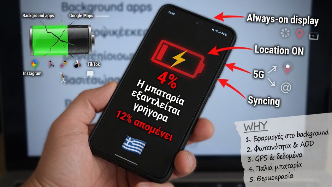 Γιατί εξαντλούνται οι μπαταρίες Android και πώς να το αποτρέψετε