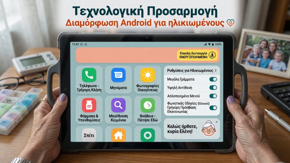Τεχνολογική προσαρμογή: Διαμόρφωση Android για ηλικιωμένους