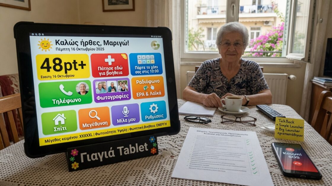 Τεχνολογική προσαρμογή: Διαμόρφωση Android για ηλικιωμένους 3 Τεχνολογική προσαρμογή: Διαμόρφωση Android για ηλικιωμένους