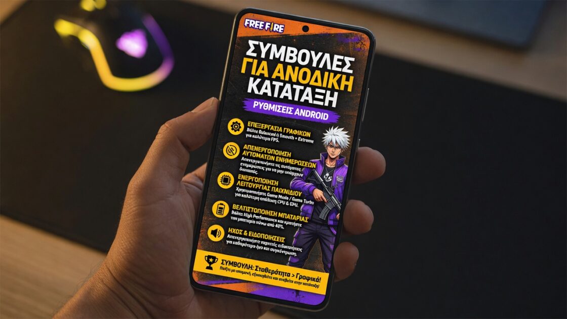 Συμβουλές για ανοδική κατάταξη στο Free Fire: Ρυθμίσεις Android 32 Συμβουλές για ανοδική κατάταξη στο Free Fire: Ρυθμίσεις Android